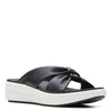 Peltz Shoes  Women's Clarks Drift Ave Sandal BLACK 26165119