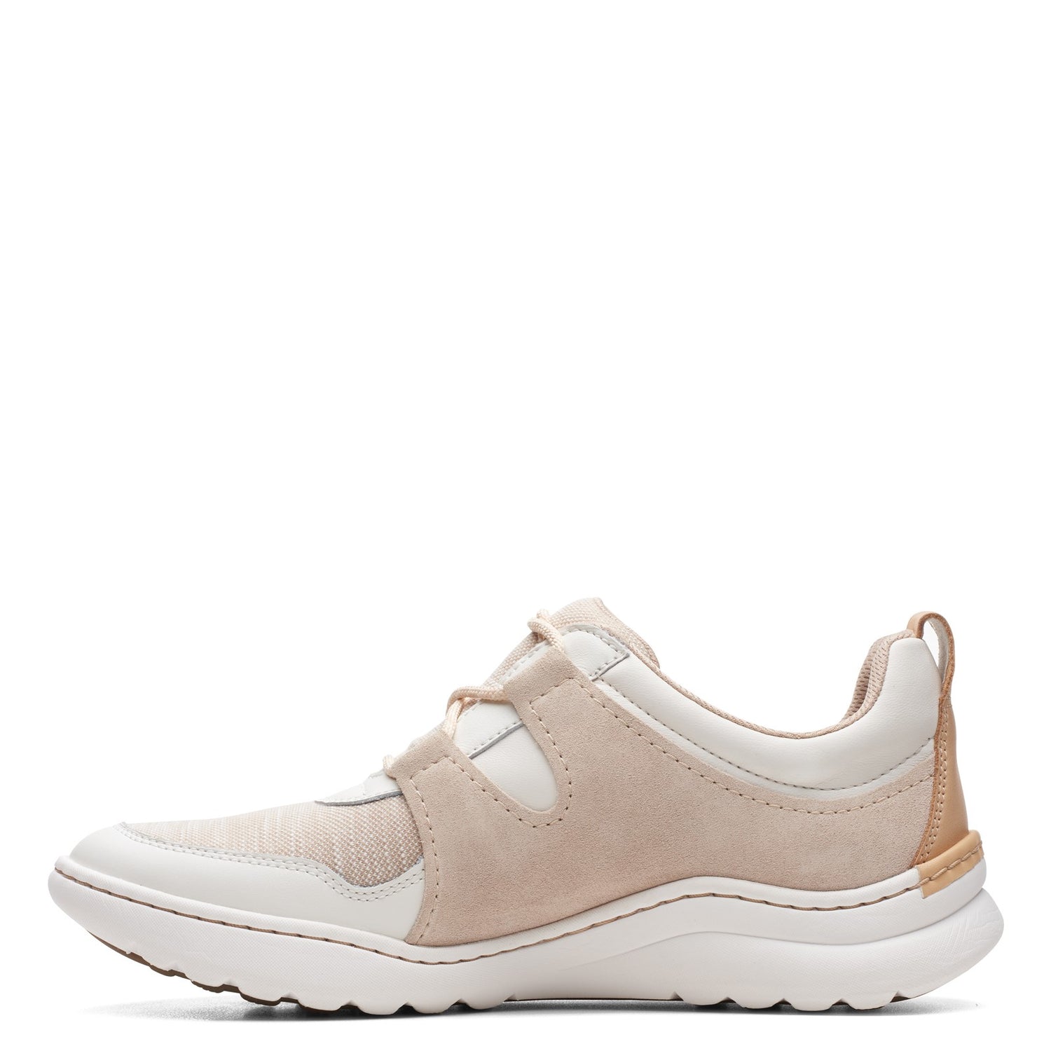 Peltz Shoes  Women's Clarks Teagan Lace Sneaker SAND 26165176