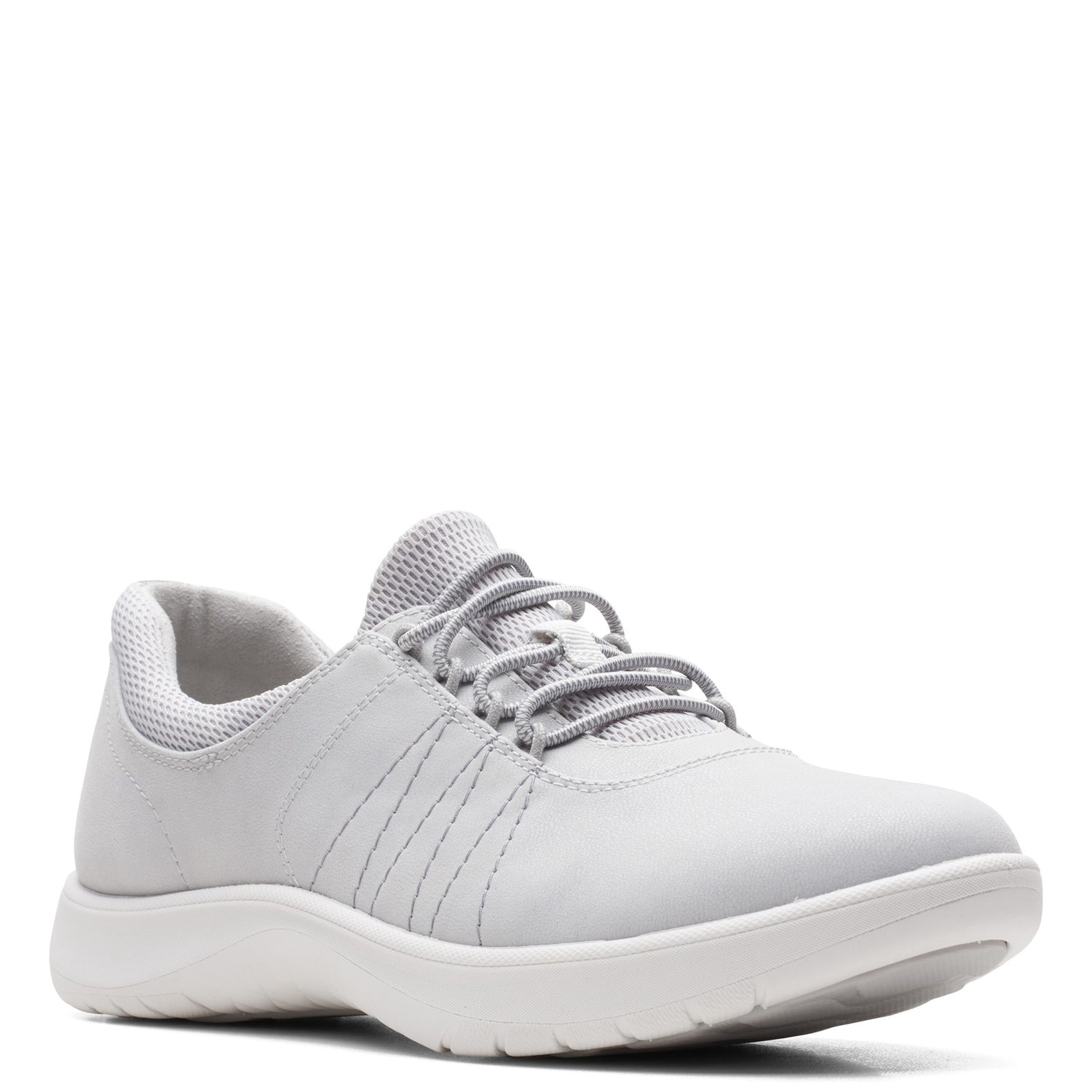 Peltz Shoes  Women's Clarks Adella Stroll Sneaker GREY 26165189