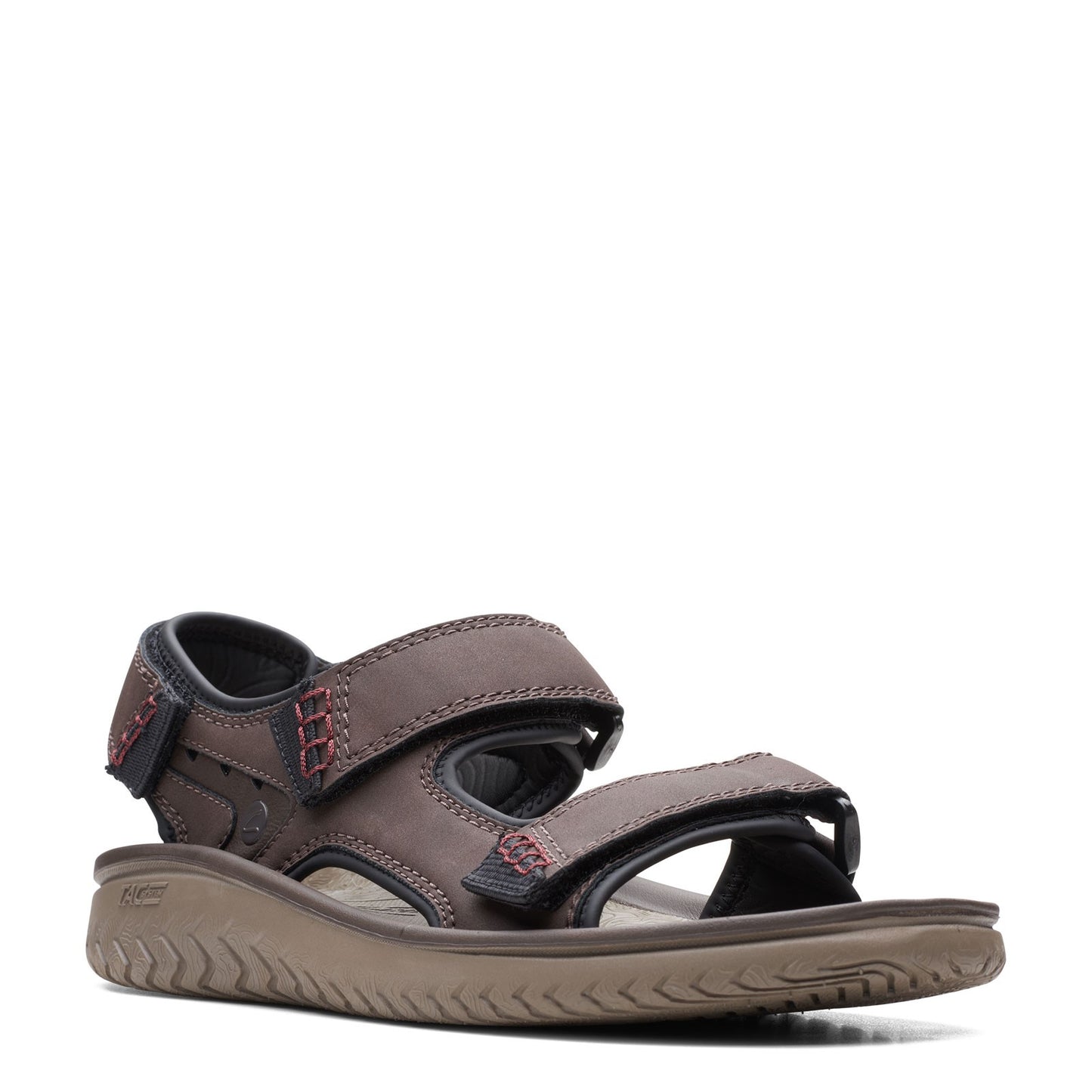 Peltz Shoes  Men's Clarks Wesley Bay Sandal BROWN 26165234