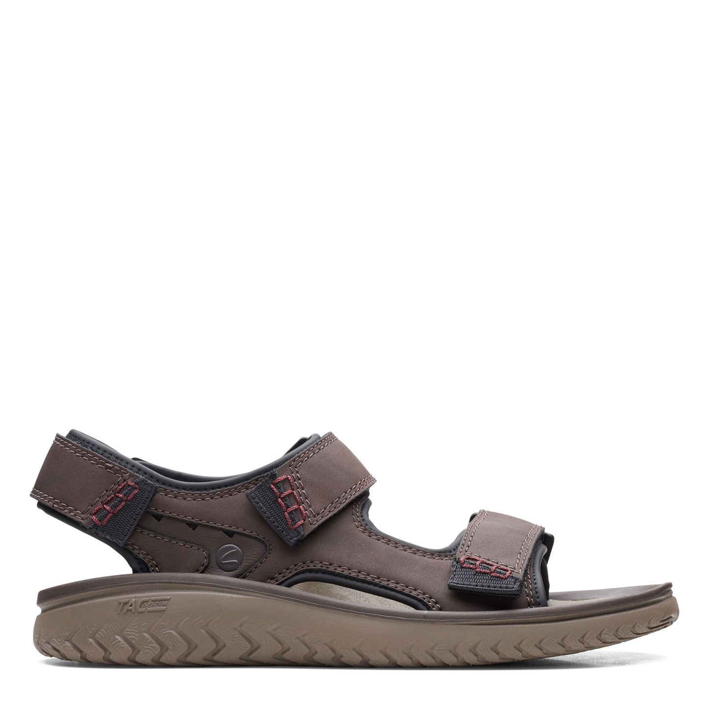 Peltz Shoes  Men's Clarks Wesley Bay Sandal BROWN 26165234