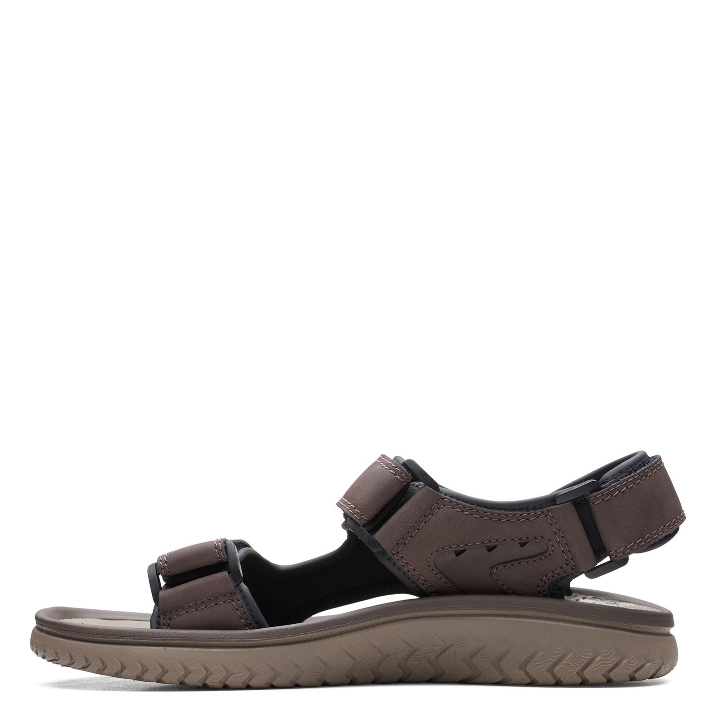 Peltz Shoes  Men's Clarks Wesley Bay Sandal BROWN 26165234