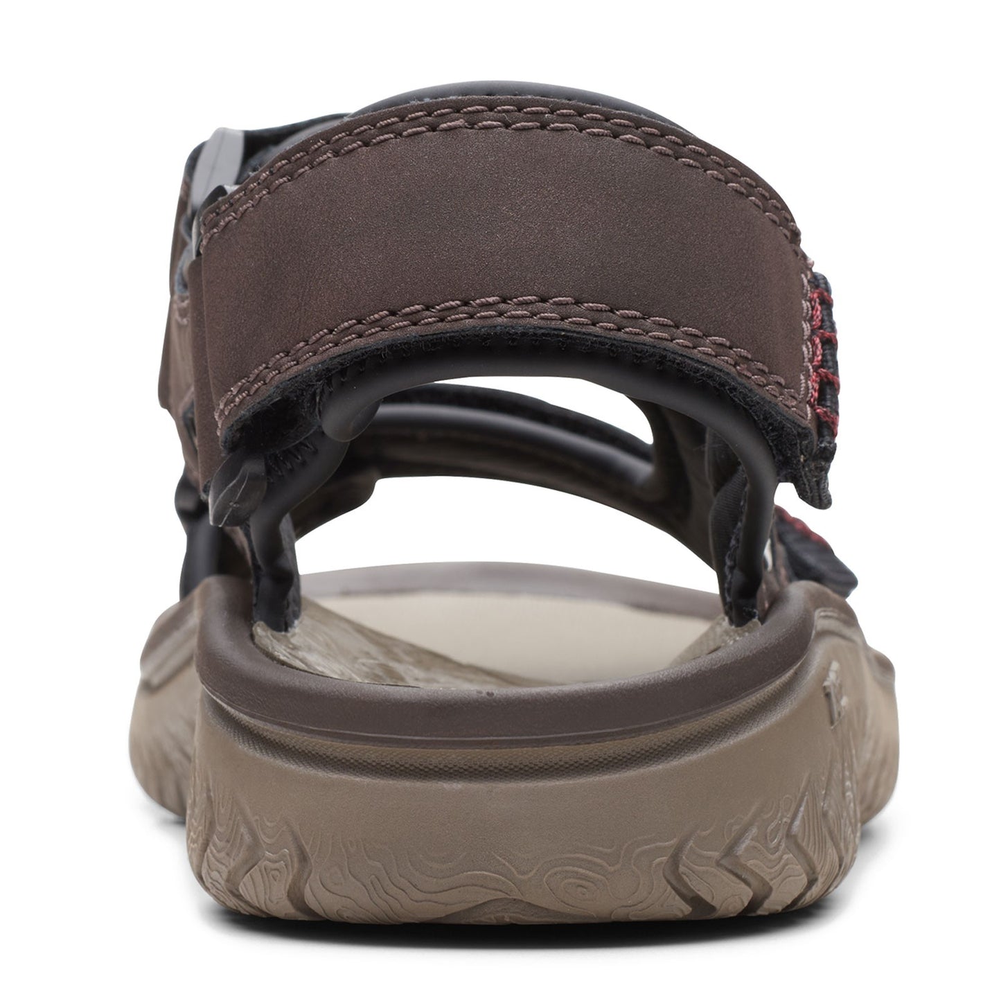 Peltz Shoes  Men's Clarks Wesley Bay Sandal BROWN 26165234