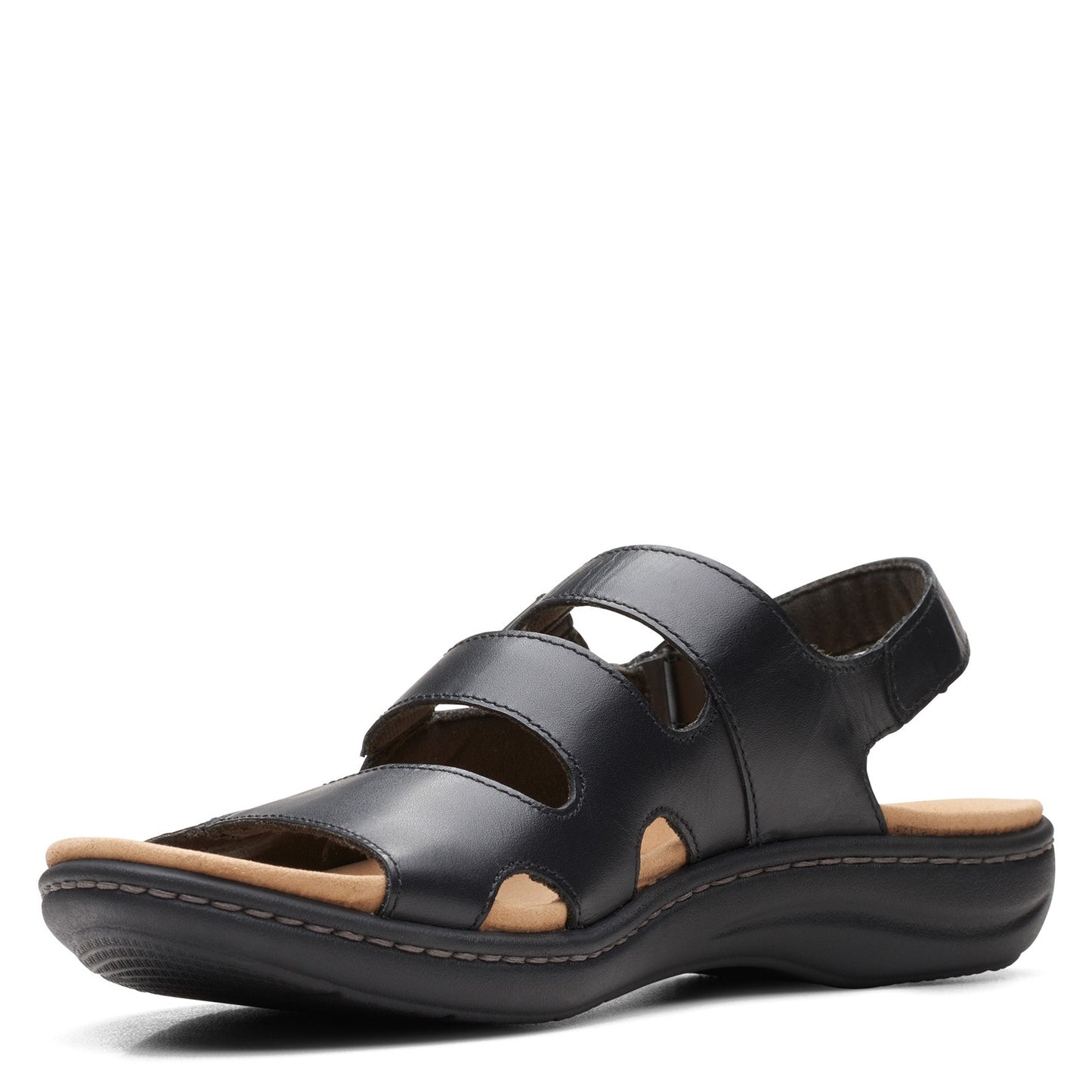Peltz Shoes  Women's Clarks Laurieann Style Sandal BLACK 26165284