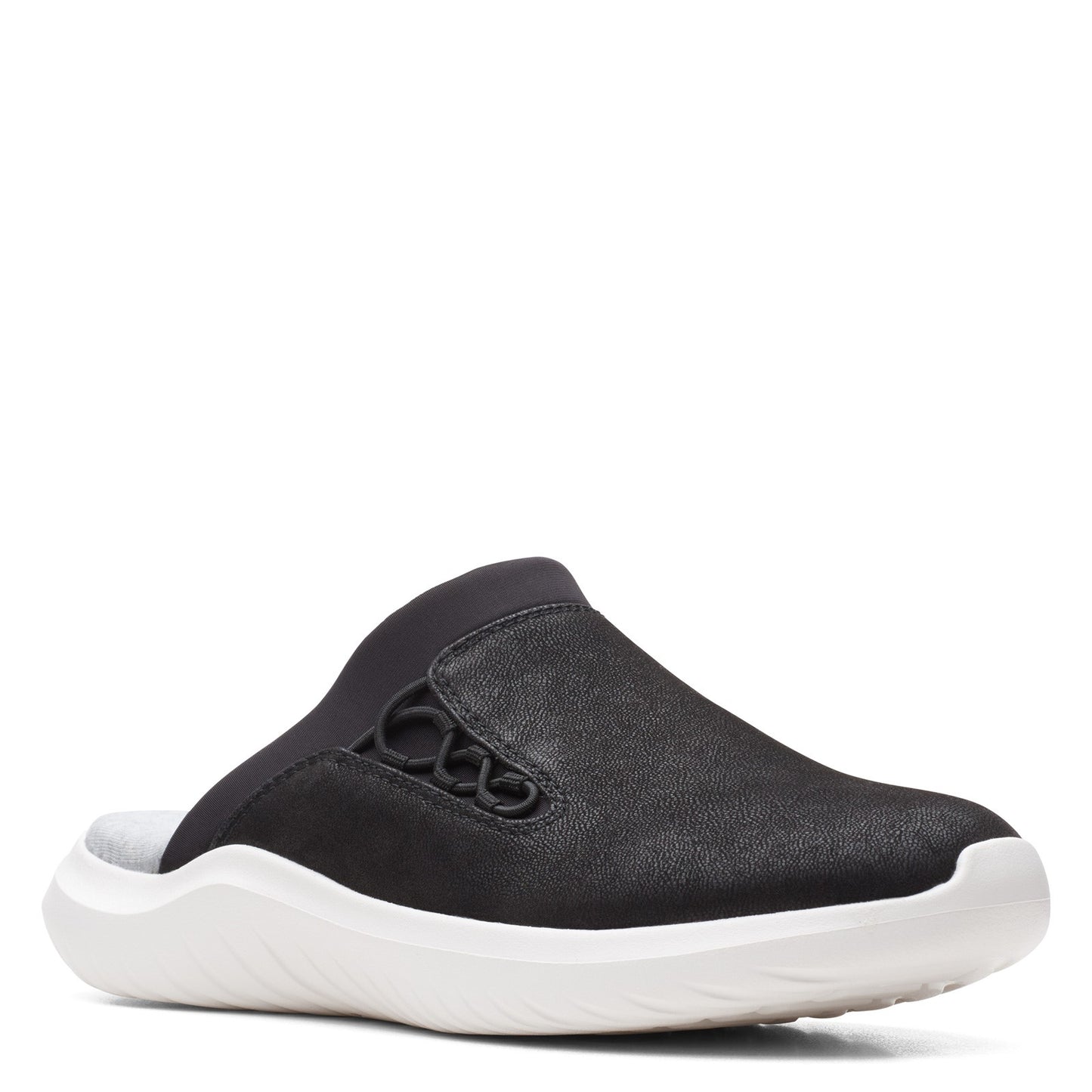 Peltz Shoes  Women's Clarks Nova Ease Clog BLACK 26165299