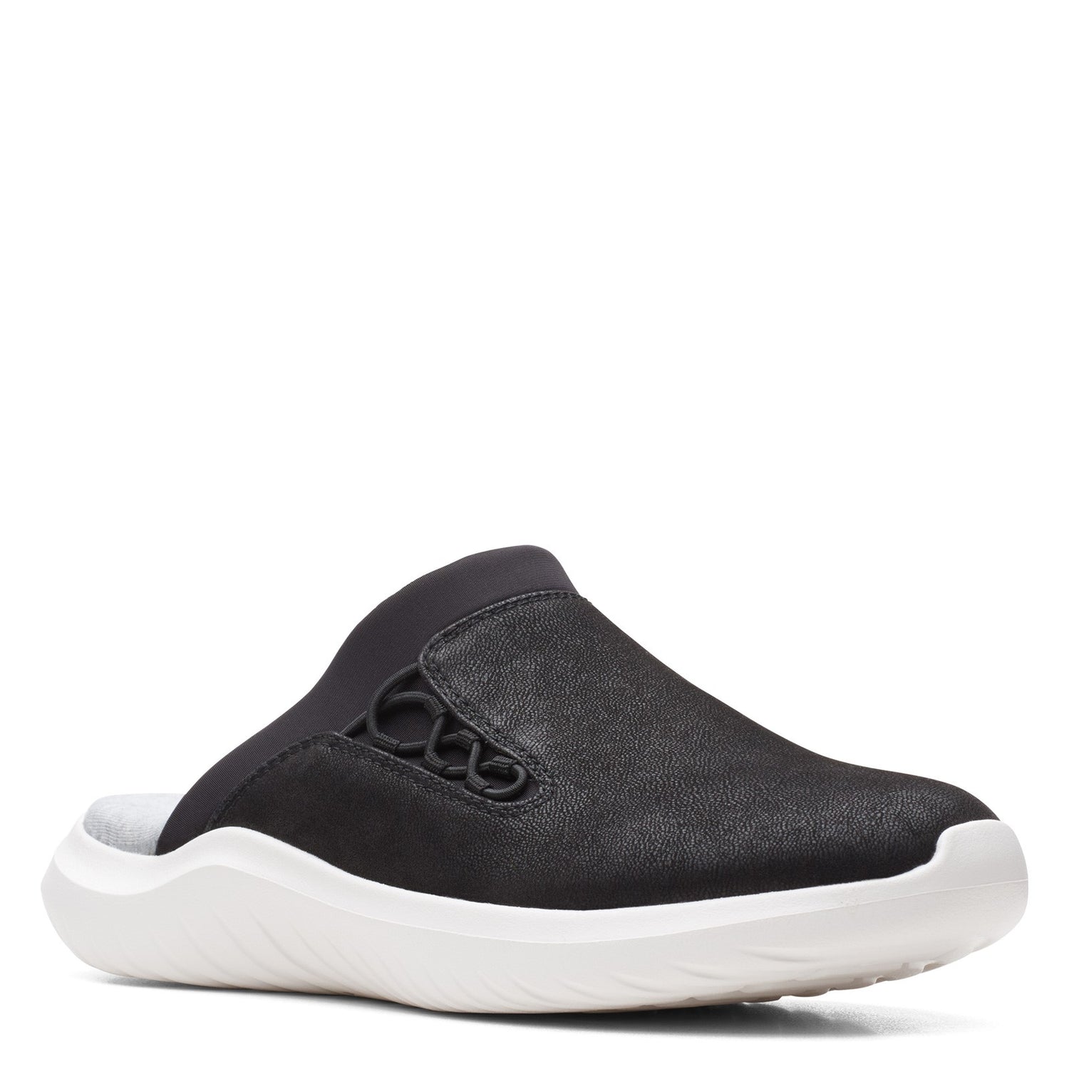 Peltz Shoes  Women's Clarks Nova Ease Clog BLACK 26165299