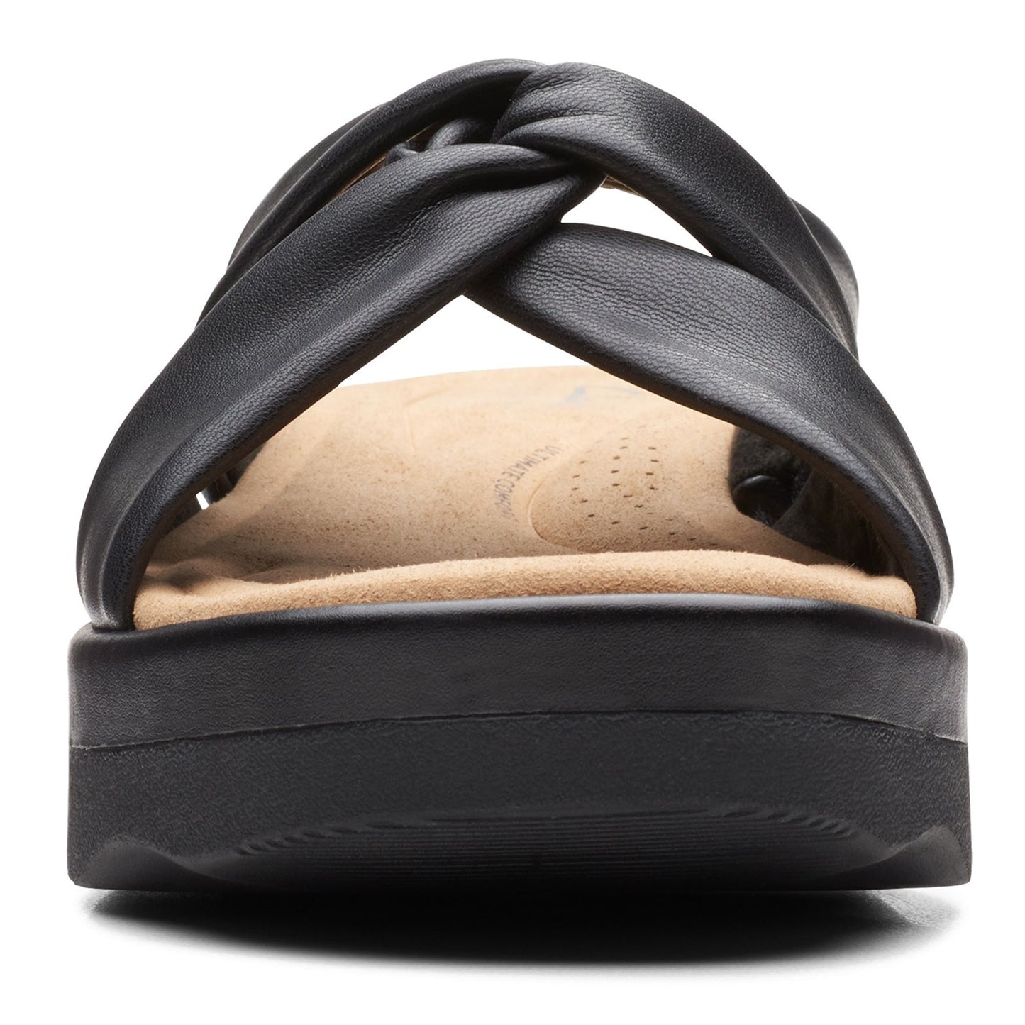 Peltz Shoes  Women's Clarks Clara Charm Sandal BLACK 26165304