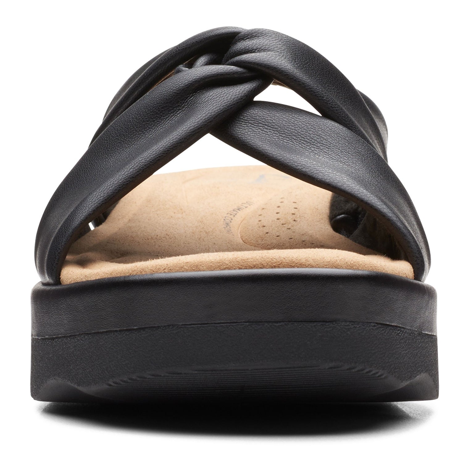 Peltz Shoes  Women's Clarks Clara Charm Sandal BLACK 26165304
