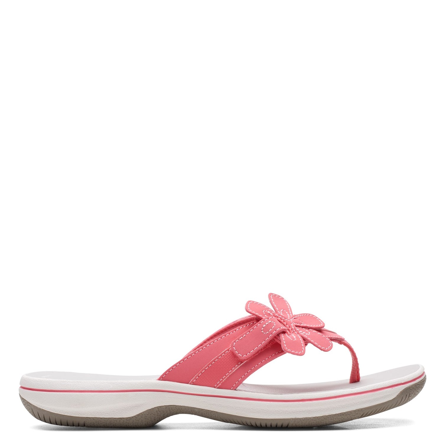 Peltz Shoes  Women's Clarks Brinkley Flora Sandal CORAL 26165325
