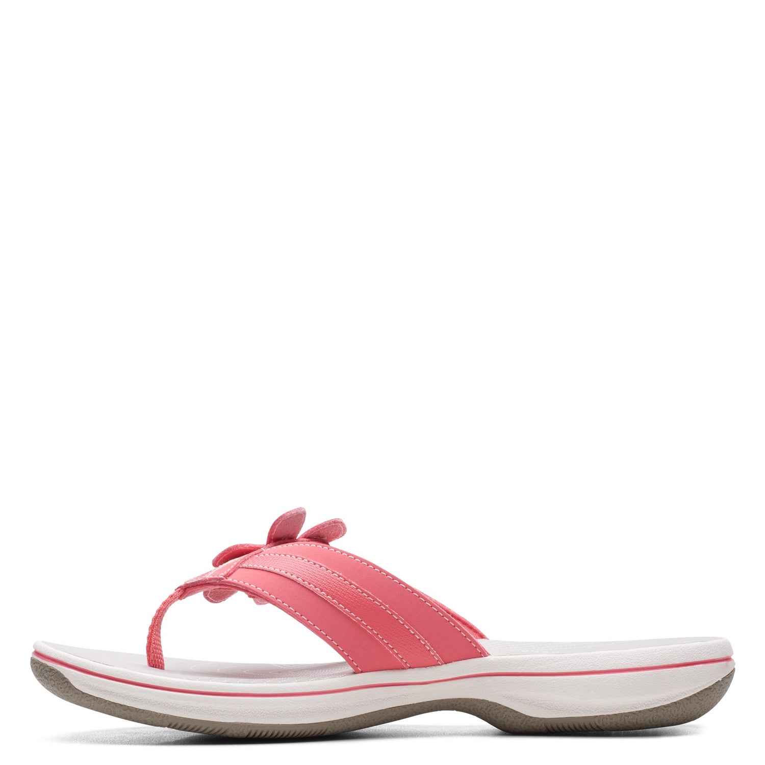 Peltz Shoes  Women's Clarks Brinkley Flora Sandal CORAL 26165325