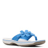 Peltz Shoes  Women's Clarks Brinkley Flora Sandal BLUE 26165406