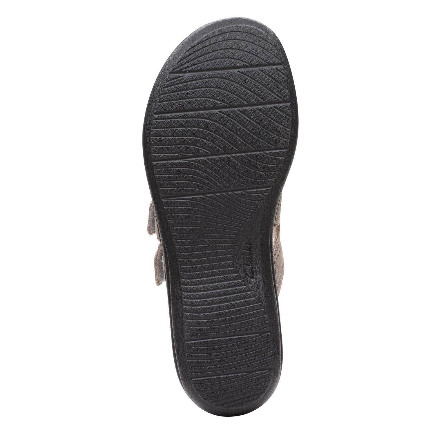 Peltz Shoes  Women's Clarks Laurieann Gema Sandal TAUPE METALLIC 26165469
