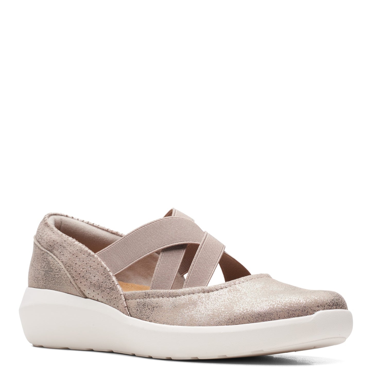 Peltz Shoes  Women's Clarks Kayleigh Cove Slip-On METALLIC 26166067