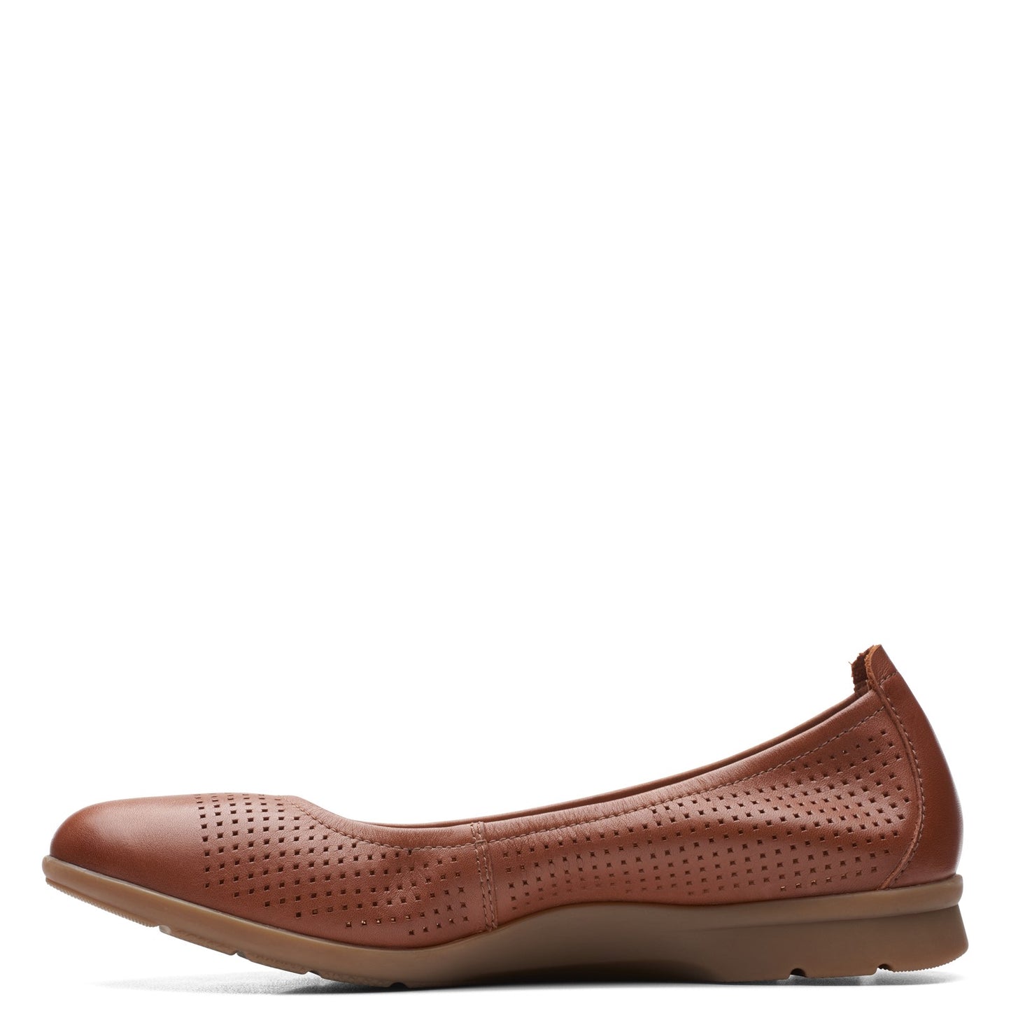 Peltz Shoes  Women's Clarks Jenette Ease Flat TAN 26166483