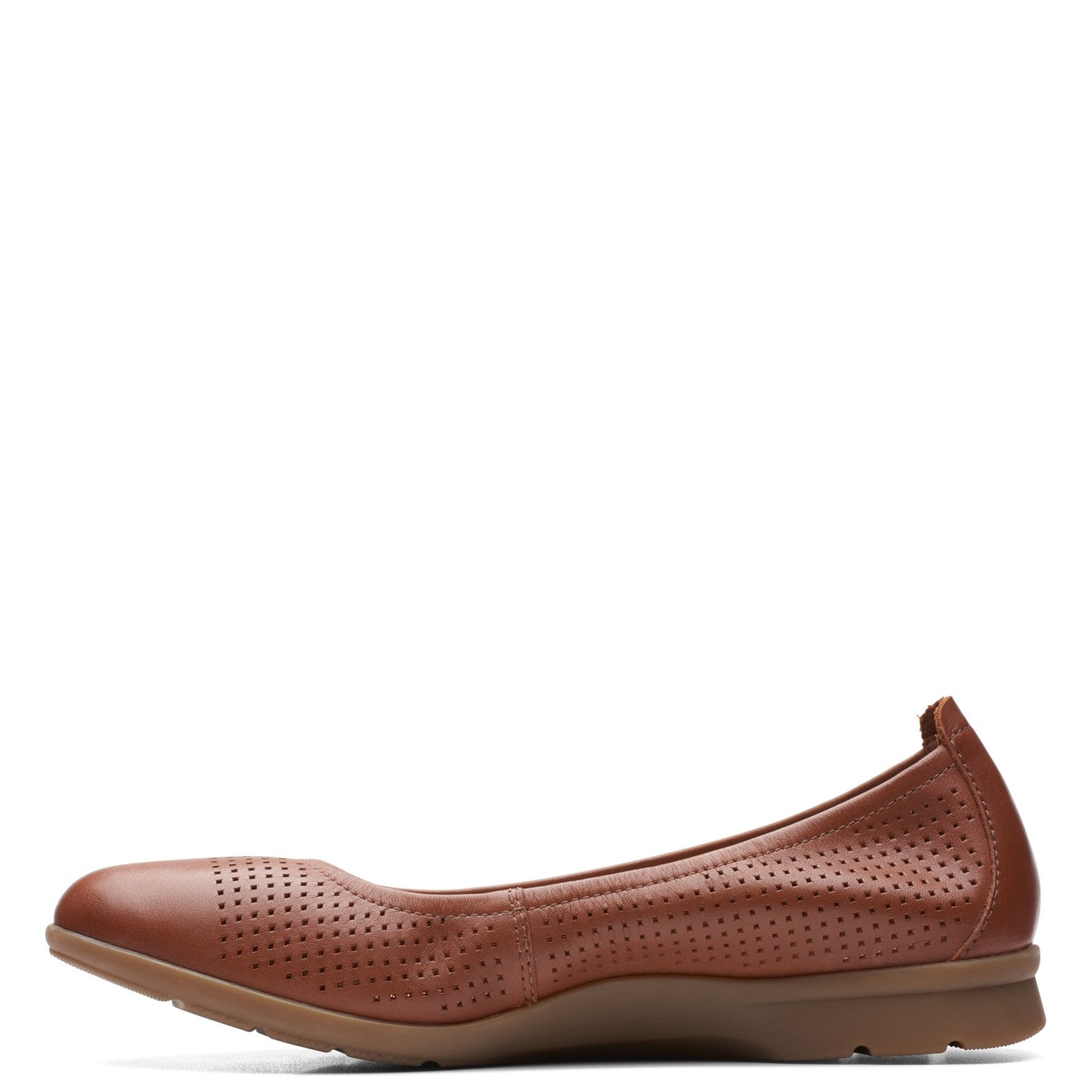 Peltz Shoes  Women's Clarks Jenette Ease Flat TAN 26166483