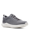 Peltz Shoes  Women's Clarks Nova Step Sneaker GREY 26166710