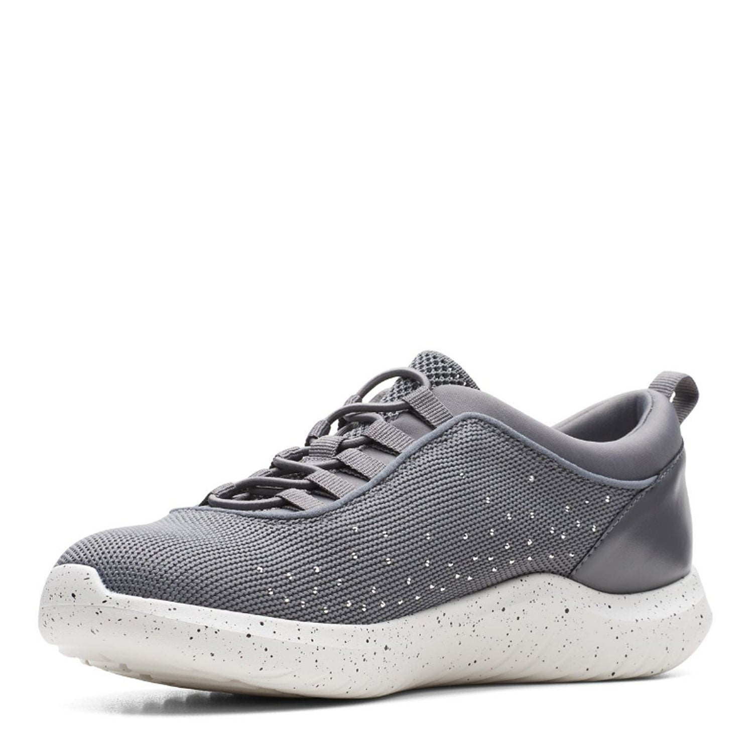 Peltz Shoes  Women's Clarks Nova Step Sneaker GREY 26166710