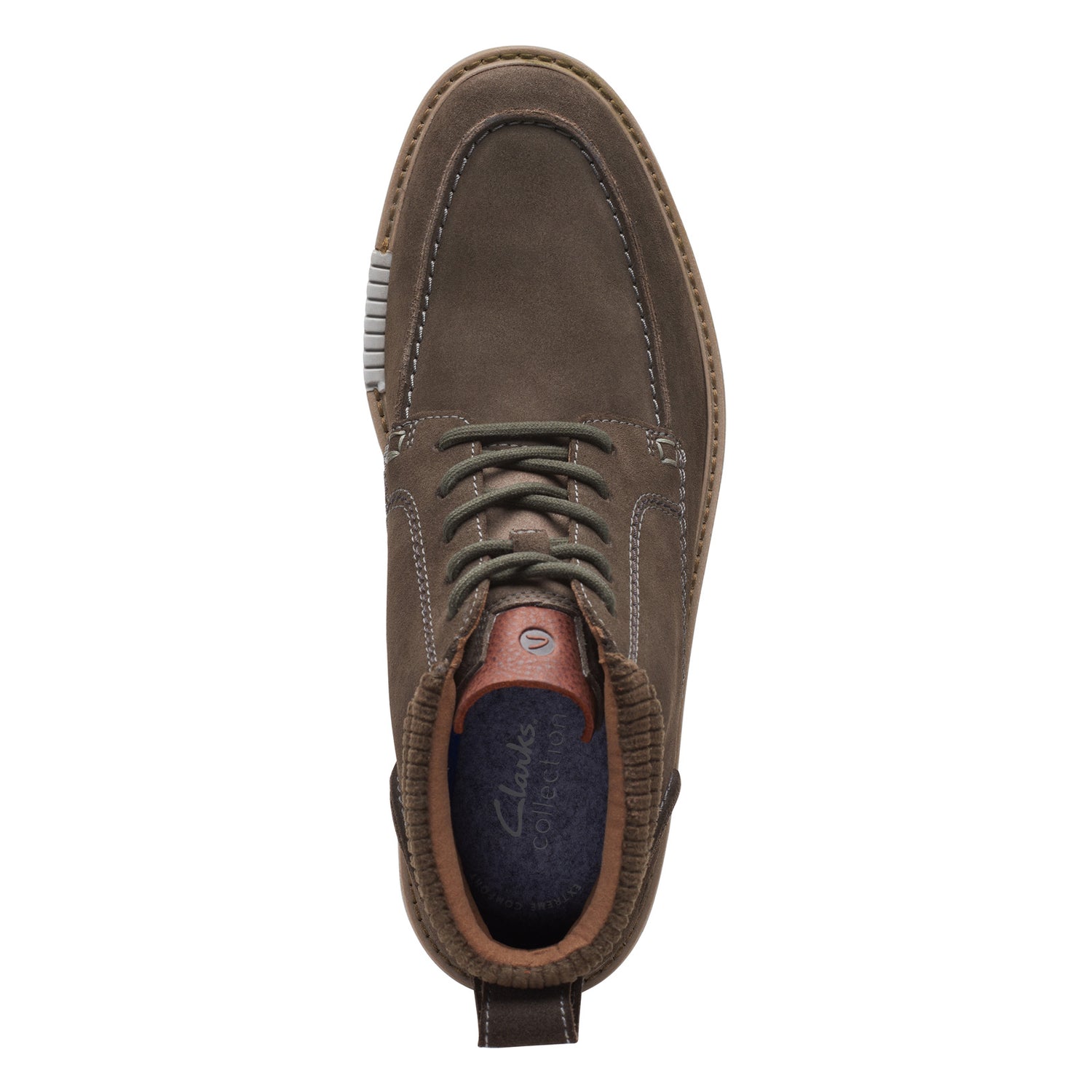 Peltz Shoes  Men's Clarks Barnes Mid Boot grey 26167313