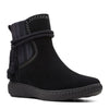Peltz Shoes  Women's Clarks Caroline Lily Boot BLACK SUEDE 26167353