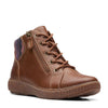 Peltz Shoes  Women's Clarks Caroline Park Boot DARK TAN 26167502