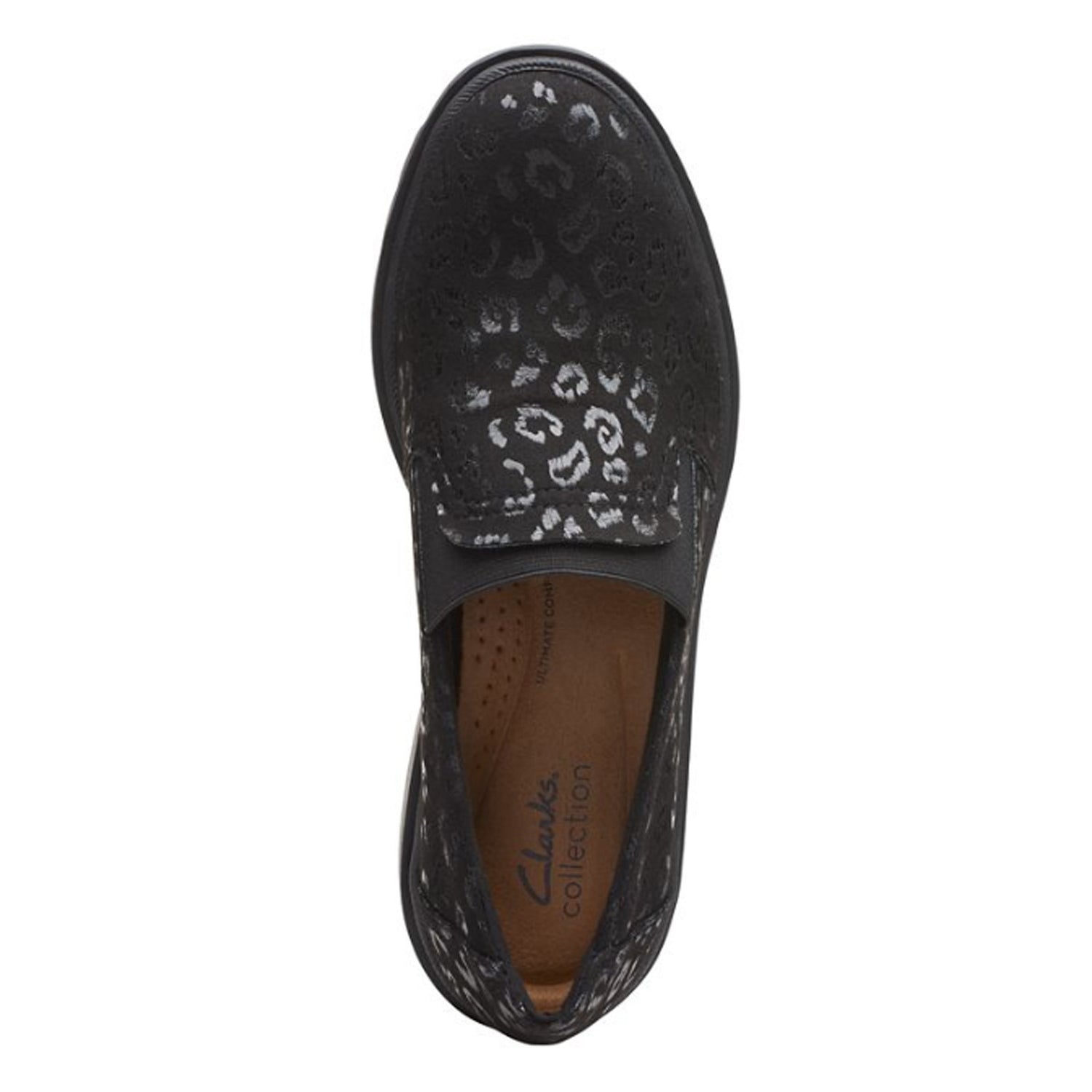 Peltz Shoes  Women's Clarks Calla Rae Loafer BLACK FABRIC 26167688