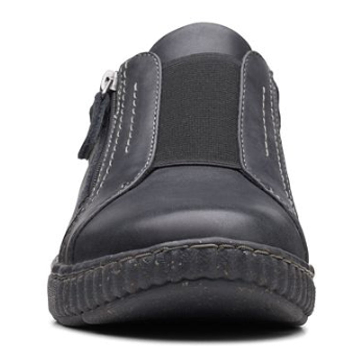Peltz Shoes  Women's Clarks Caroline Cove Slip-On BLACK 26167699