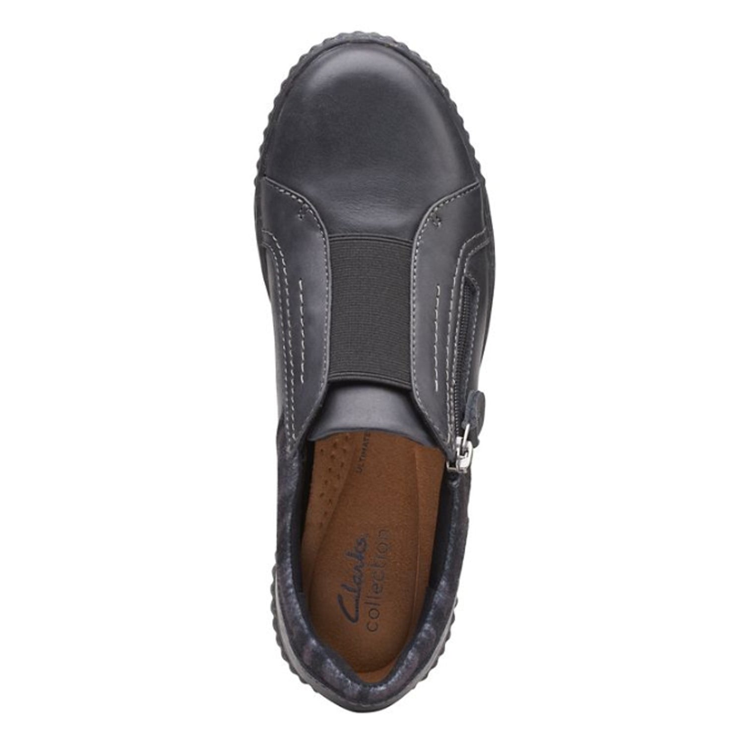 Peltz Shoes  Women's Clarks Caroline Cove Slip-On BLACK 26167699