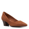 Peltz Shoes  Women's Clarks Teresa Step Pump TAN SUEDE 26167835