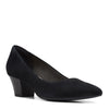Peltz Shoes  Women's Clarks Teresa Step Pump BLACK SUEDE 26167842