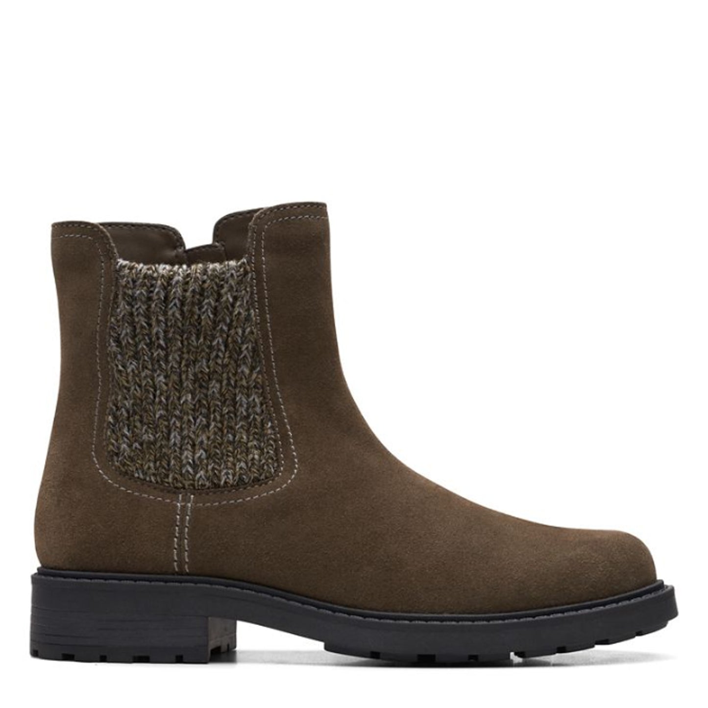 Peltz Shoes  Women's Clarks Opal Sky Boot OLIVE 26167850