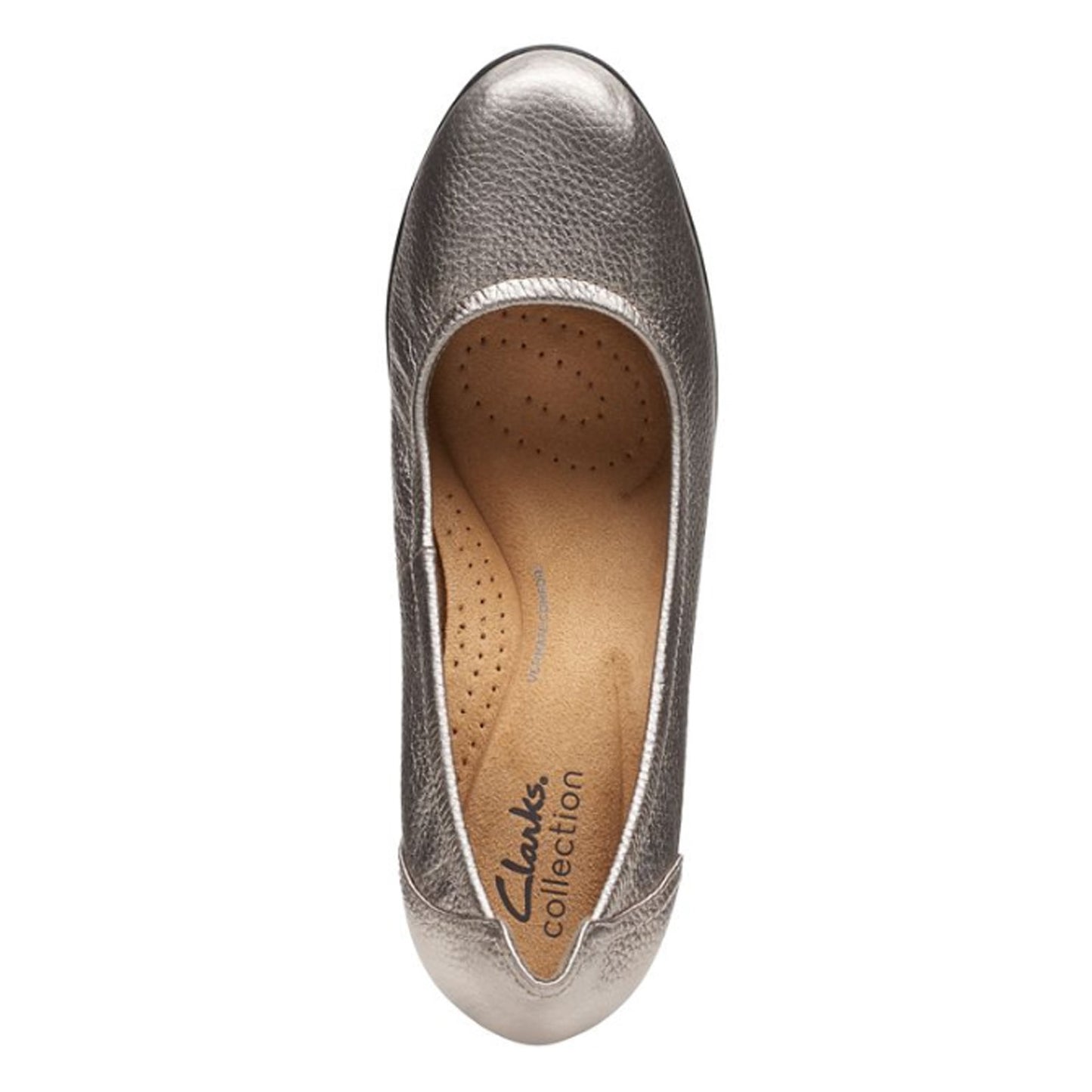 Peltz Shoes  Women's Clarks Neiley Pearl Pump PEWTER 26167909