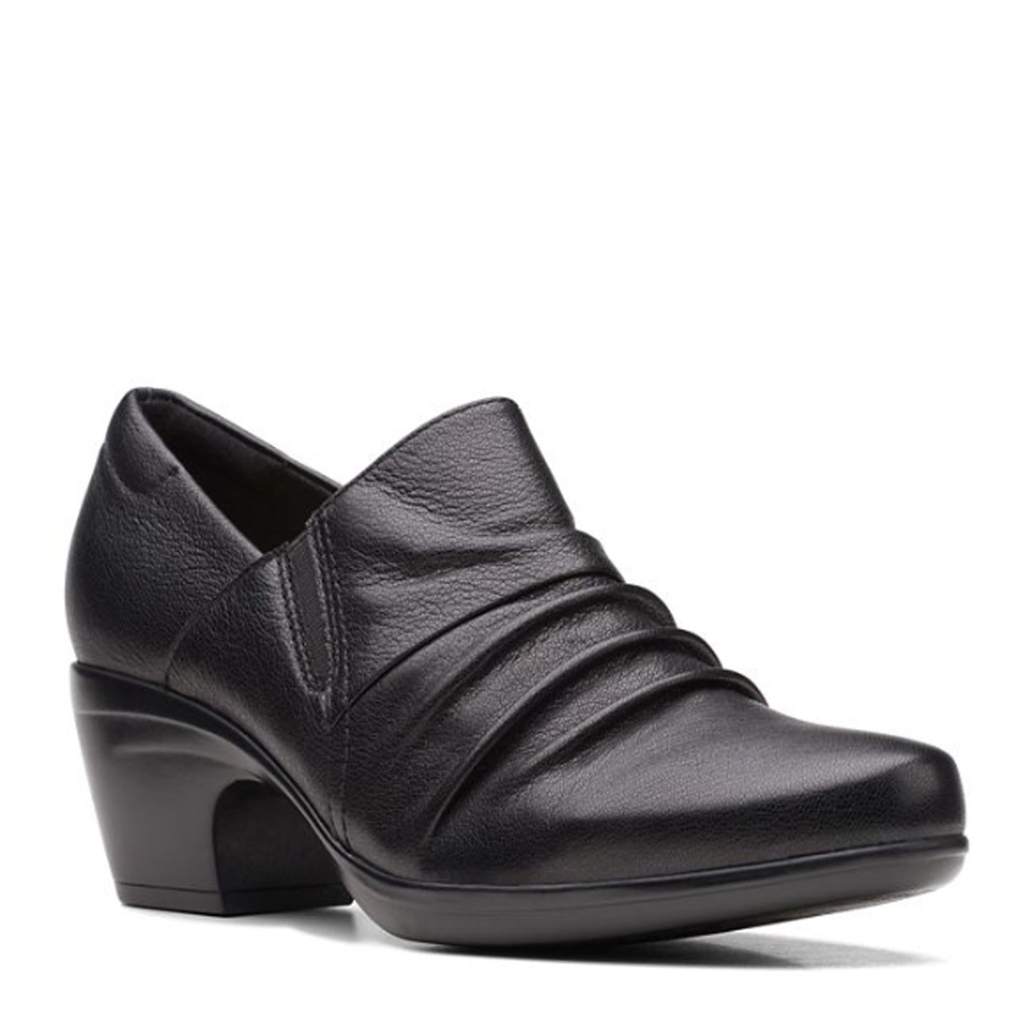 Peltz Shoes  Women's Clarks Emily Cove Pump BLACK 26167957