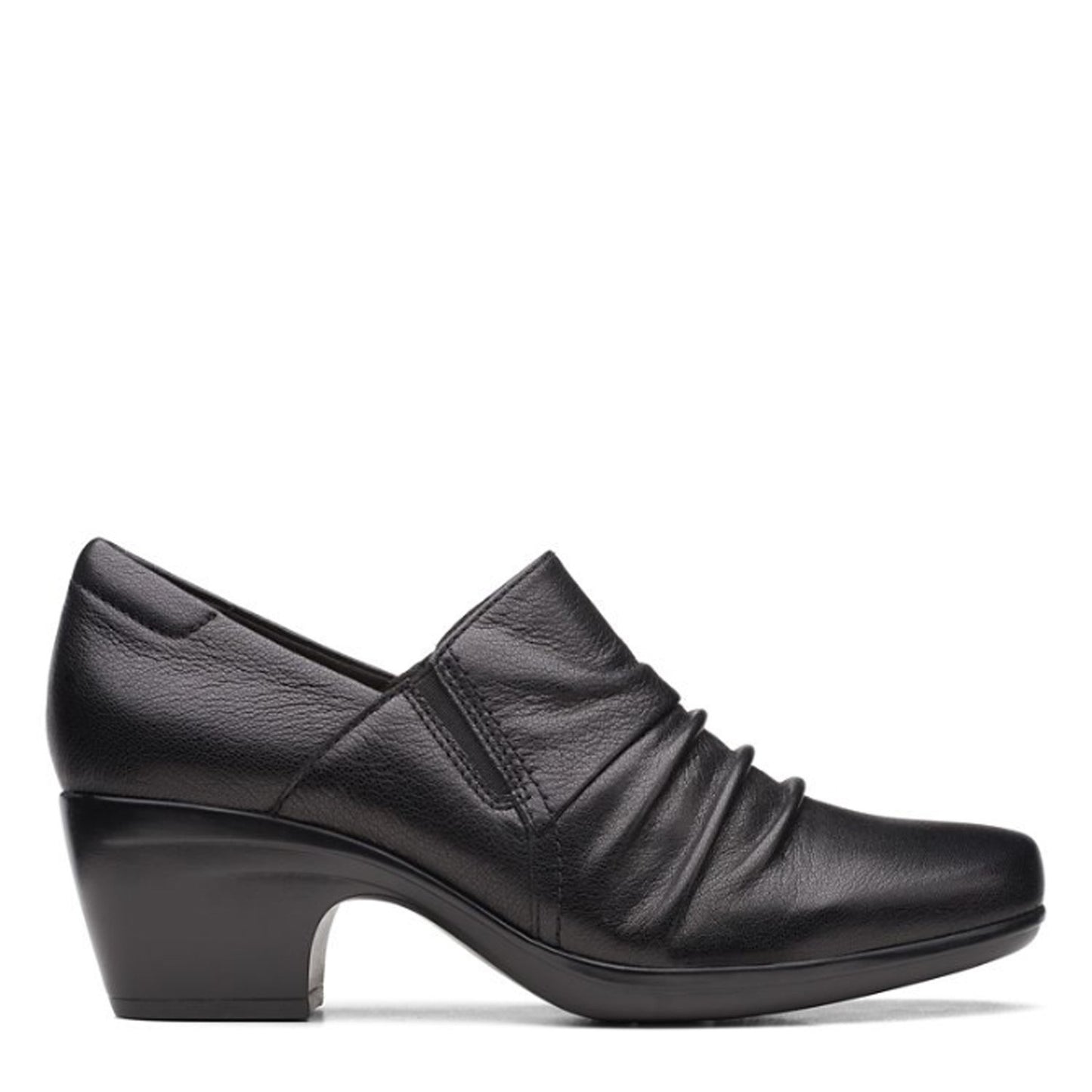 Peltz Shoes  Women's Clarks Emily Cove Pump BLACK 26167957