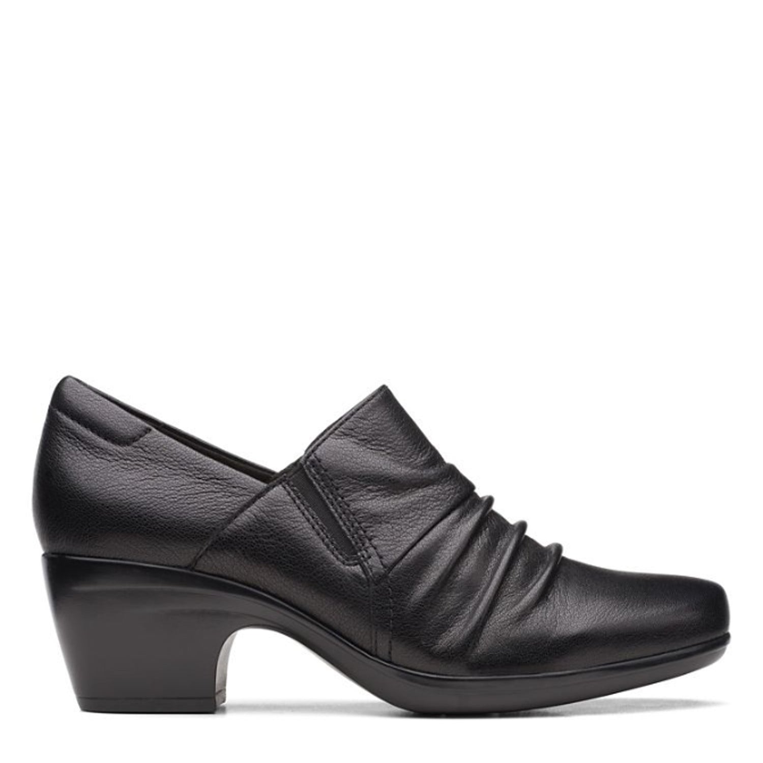 Peltz Shoes  Women's Clarks Emily Cove Pump BLACK 26167957