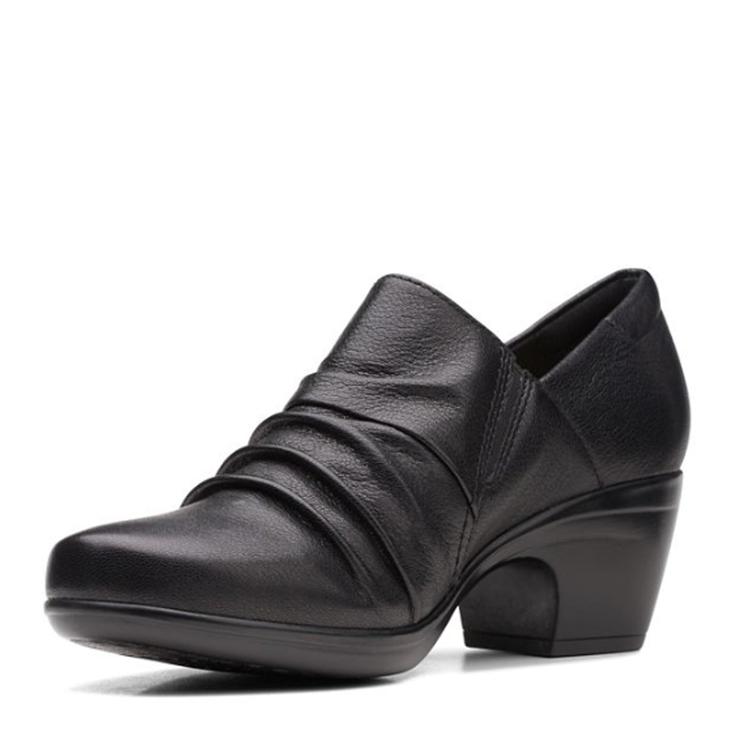 Peltz Shoes  Women's Clarks Emily Cove Pump BLACK 26167957