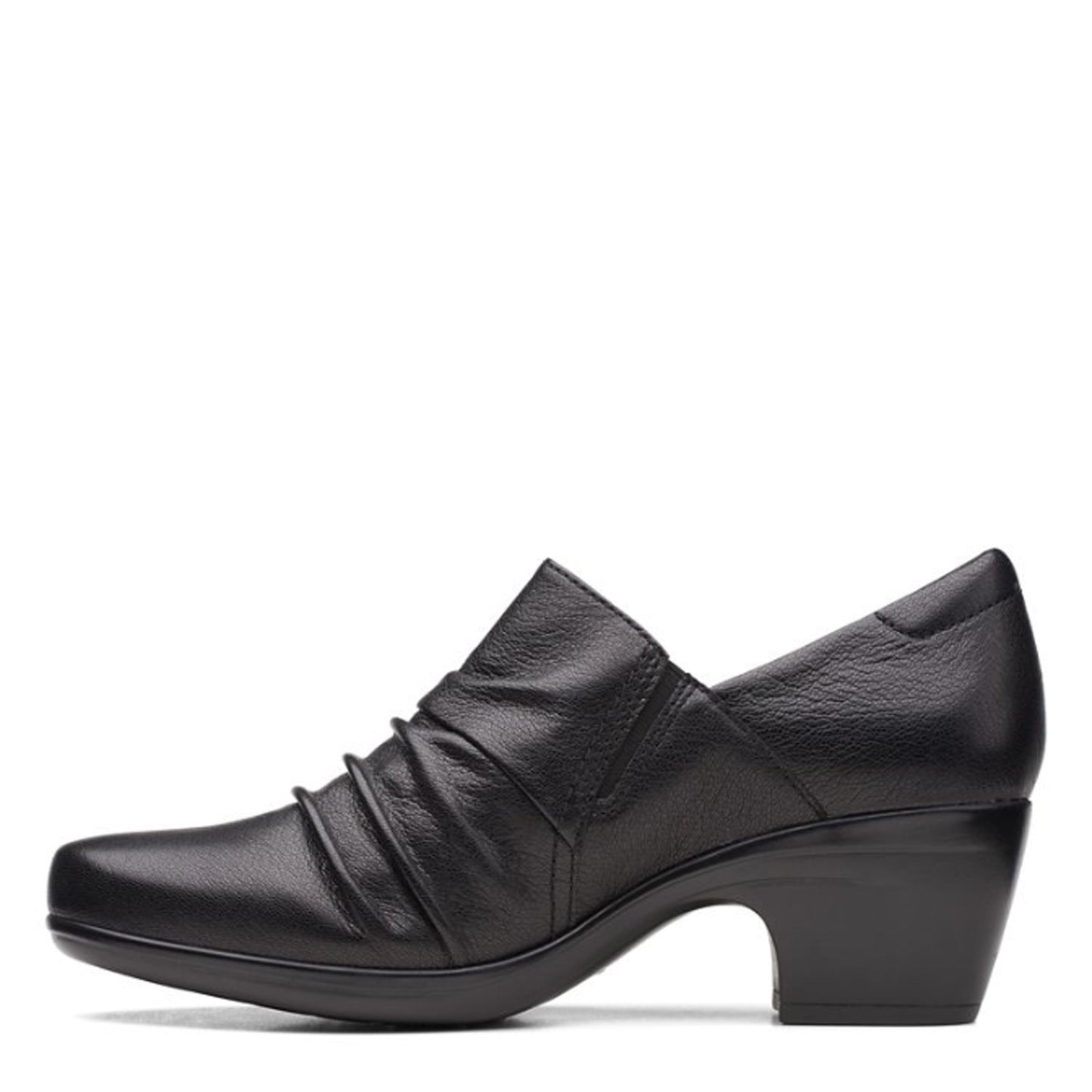 Peltz Shoes  Women's Clarks Emily Cove Pump BLACK 26167957