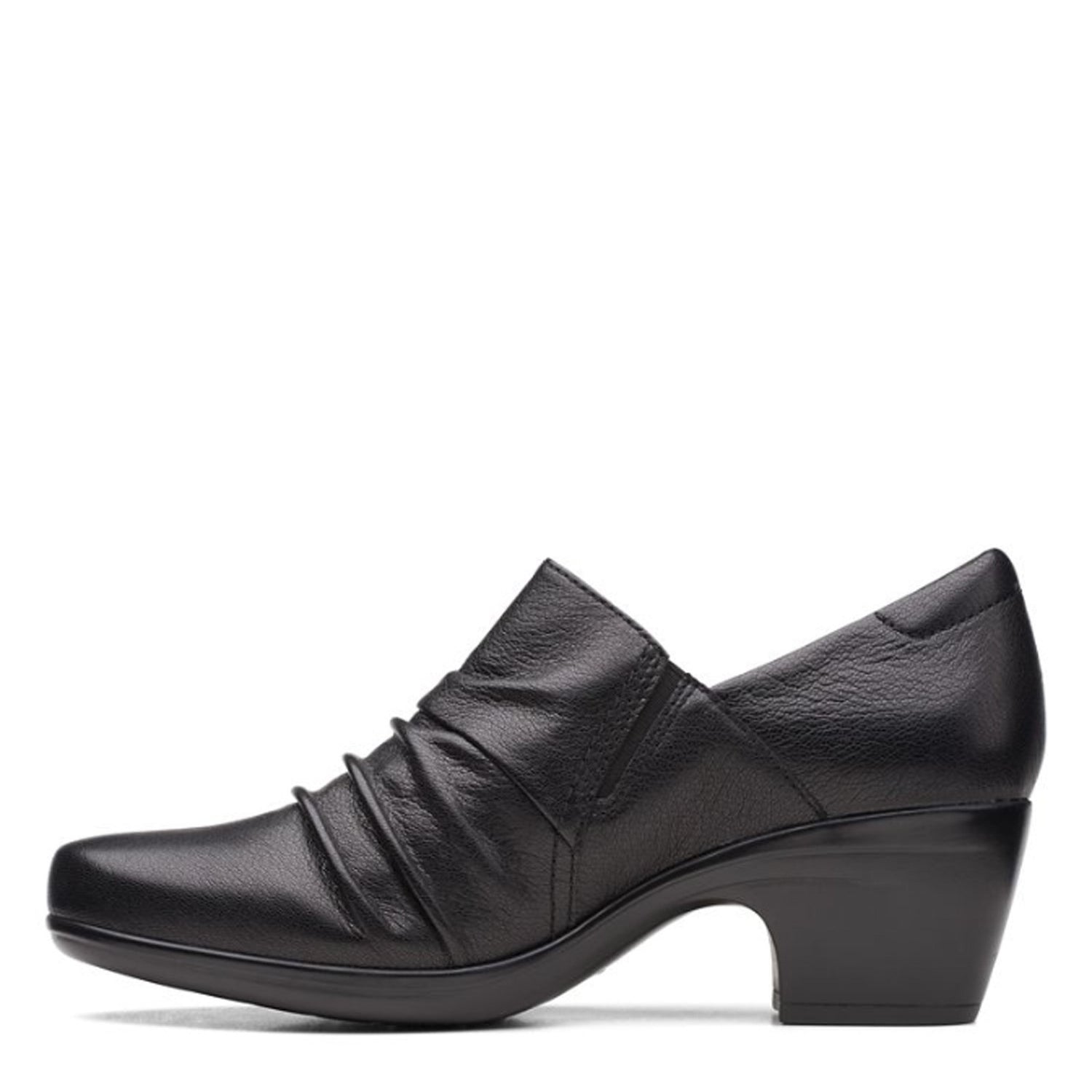 Peltz Shoes  Women's Clarks Emily Cove Pump BLACK 26167957