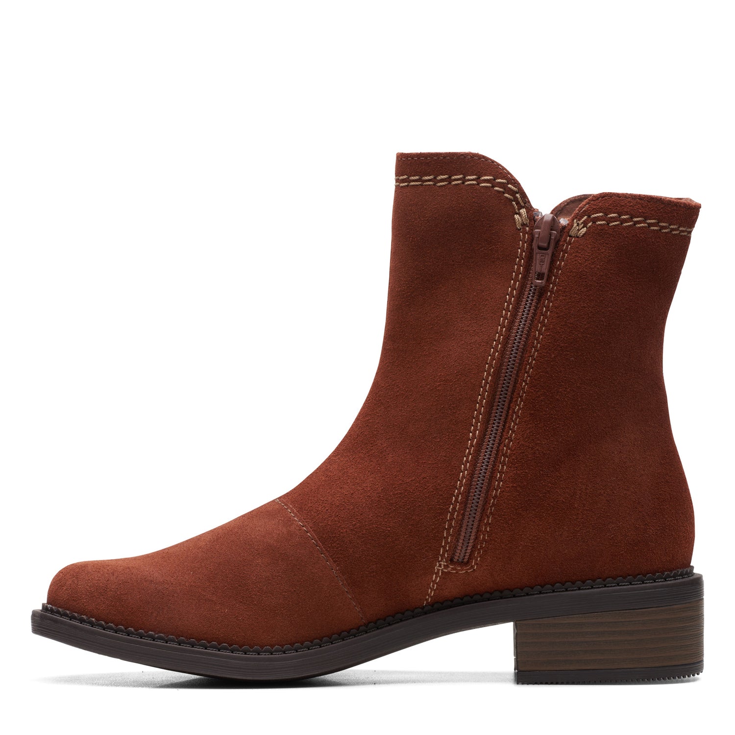 Women's Clarks, Maye Zip Boot Peltz Shoes