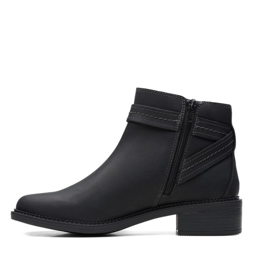 Women's Clarks Maye Strap Boot BLACK 26168075