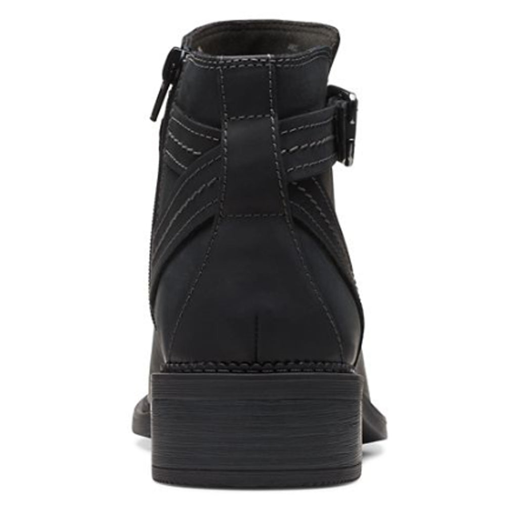 Women's Clarks Maye Strap Boot BLACK 26168075