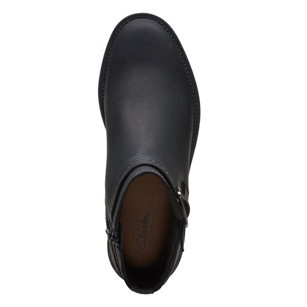 Women's Clarks Maye Strap Boot BLACK 26168075