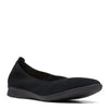 Peltz Shoes  Women's Clarks Jenette Ease Flat BLACK SUEDE 26168113