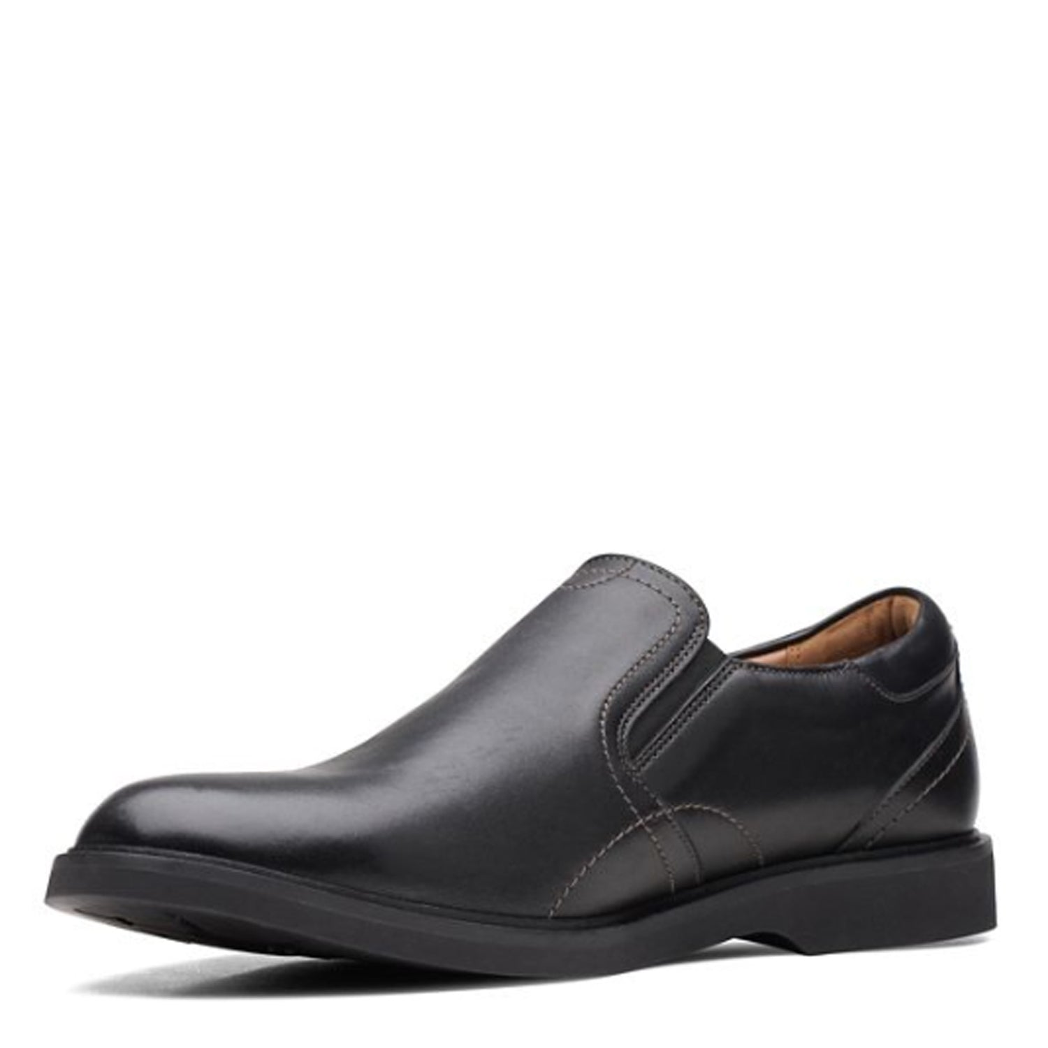 Peltz Shoes  Men's Clarks Malwood Easy Loafer BLACK 26168234