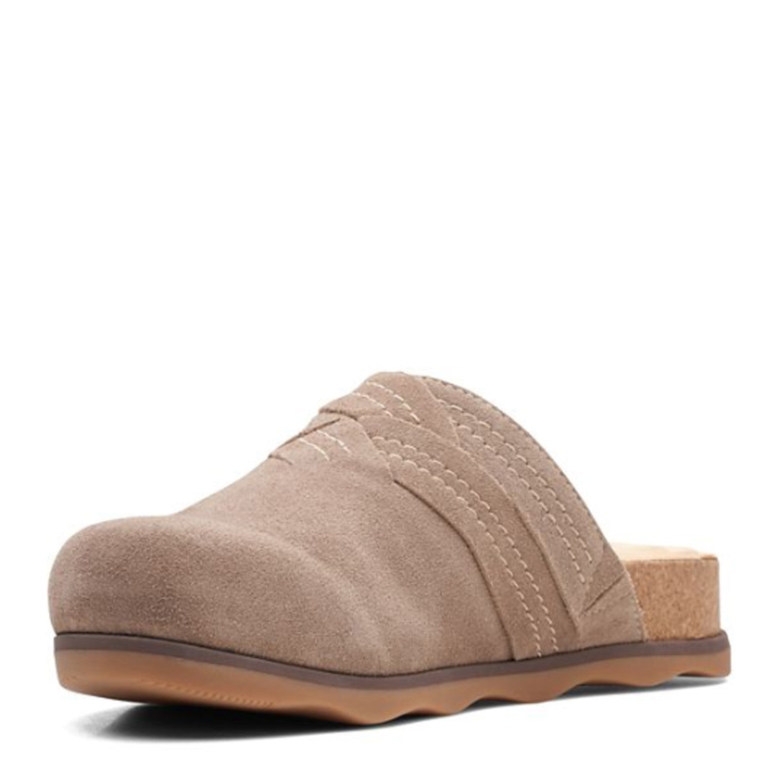 Clarks Trek Suede Mule in Brown | Lyst