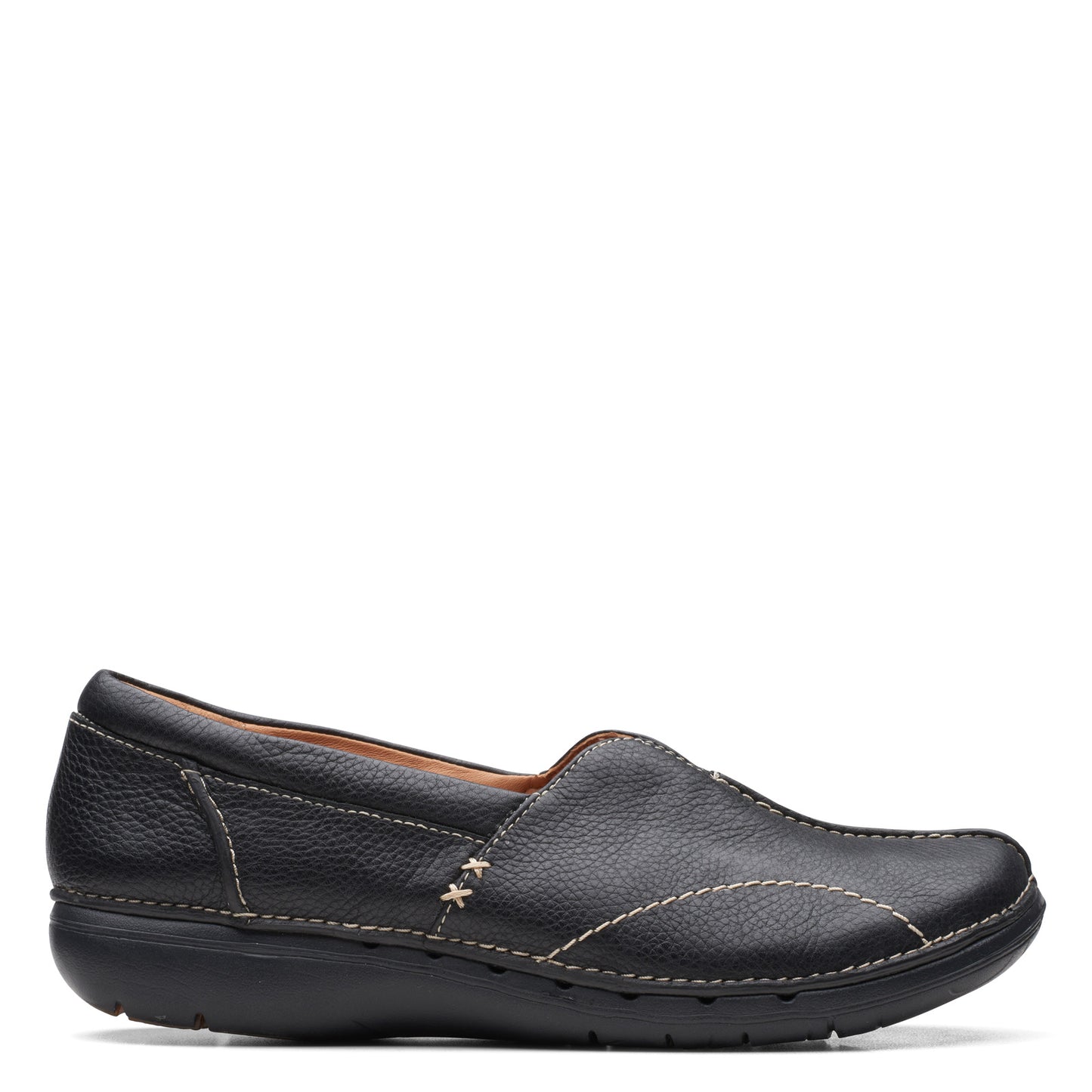 Peltz Shoes  Women's Clarks Un Loop Stride Slip-On Black 26168669