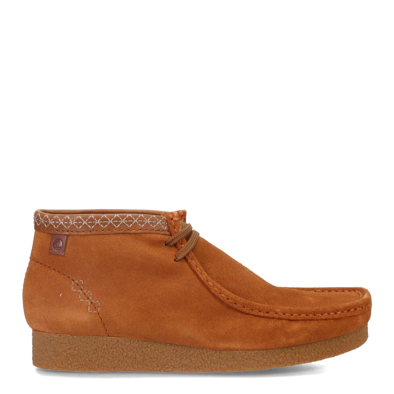 Peltz Shoes  Men's Clarks Shacre Boot Tan Suede 26168735