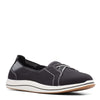 Peltz Shoes  Women's Clarks Breeze Skip Slip-On BLACK 26169244