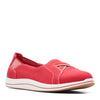 Peltz Shoes  Women's Clarks Breeze Skip Slip-On RED 26169246