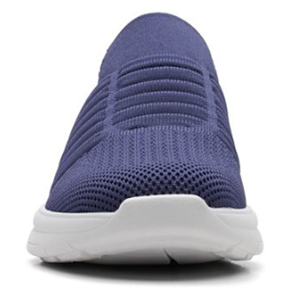 Peltz Shoes  Women's Clarks Ezera Walk Sneaker DARK NAVY 26169415