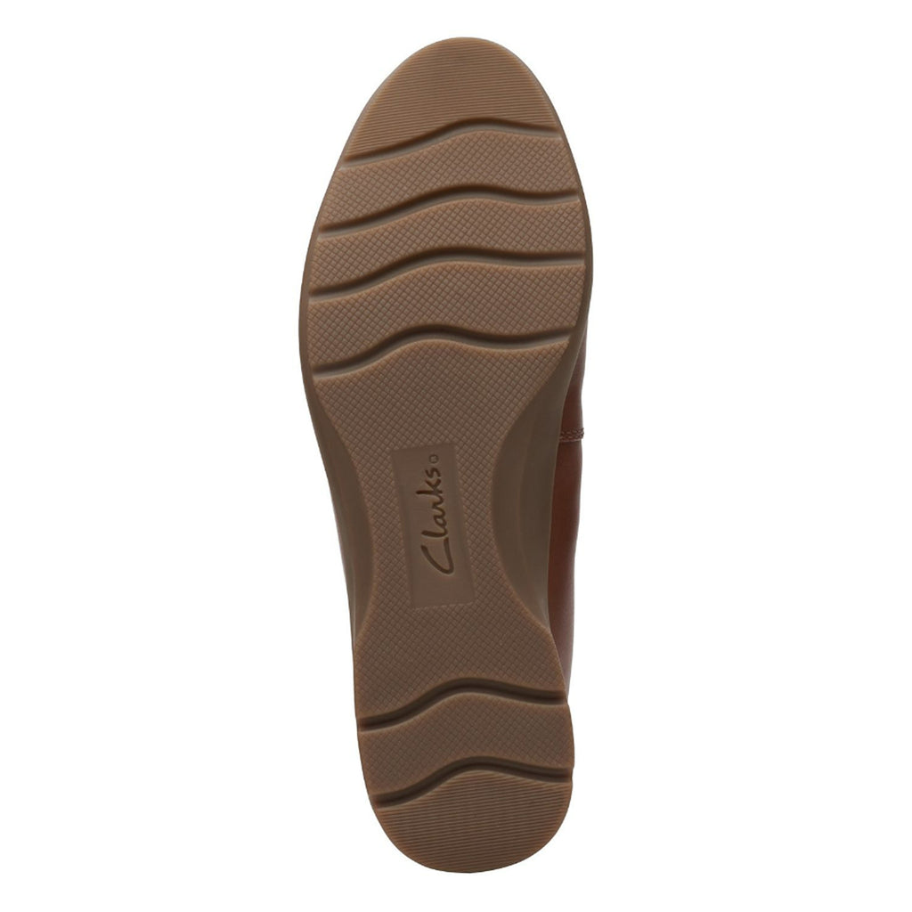 Women's Clarks Jenette Ease Flat TAN SOLID 26169483